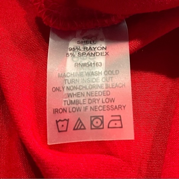 Calvin Klein red dress size 2 EUC - Picture 7 of 9